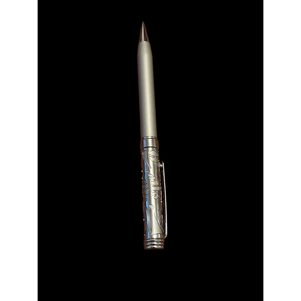 Pierre Cardin Chrome Fillagree pen and pencil